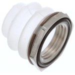 X20080108, Boot/Hex Nut Assy W/ O-Ring - Nickel Nut - M12x1x1.8 - IP66 - Clear.