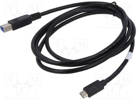 AK-300149-018-S, Cable; Power Delivery (PD),USB 3.1; USB B plug,USB C plug; 1.8m