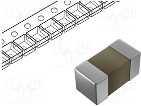 Фото 1/3 C1005X5R1H104K050BB, Конденсатор: керамический; 100нФ; 50ВDC; X5R; ±10%; SMD; 0402