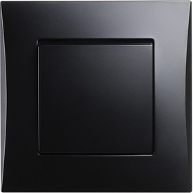 Выключатель 1-клавишный 10А черный "Вега" (SBE-08b-10-SW1-0)