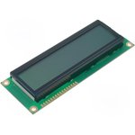 RC1602E-GHY-ESV, Дисплей: LCD, алфавитно-цифровой, STN Positive, 16x2, серый, LED