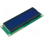 RC1602E-BIY-ESX, Дисплей: LCD, алфавитно-цифровой, STN Negative, 16x2, голубой