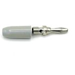 9202GRY, Banana Plug Connector Standard Banana Solderless Gray