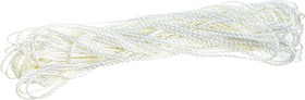 Фото 1/2 Веревка рыболовная крученая 3 пряди капрон D2 мм 20м 5 2466 0
