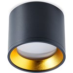 Светильник TS2005 96x80 мм накладной под лампу GX53, черный-золото ...