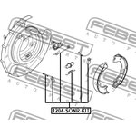 1204-SONR-KIT, Монтажный комплект барабанных колодок