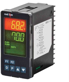 PXU11D20, PXU Panel Mount PID Temperature Controller, 48 x 48mm 1 Input, 1 Output Relay, 100 → 240 V ac Supply