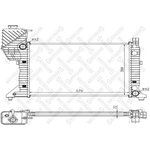 1025369SX, Радиатор системы охлаждения БЕЗ AC MB SPRINTER 2.3-2.9D 95  [9015001800]