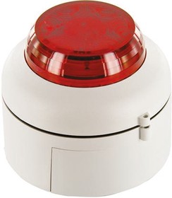 Фото 1/2 VXB-DB-WB/RL, VXB Series Red Flashing Beacon, 20 35 V dc, Surface Mount, LED Bulb