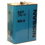 Масло трансмиссионное Nissan CVT NS-2 NS-3 зеленый 4 л KLE52-00004EU