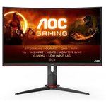 CQ27G2S/BK, МОНИТОР 27" AOC CQ27G2S Black-Red (VA, изогнутый, 2560x1440, 165Hz ...