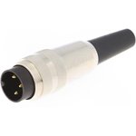 SV 3 Pole M16 Din Plug, DIN EN 60529, 5A, 250 V ac IP40, Screw On, Male, Cable Mount