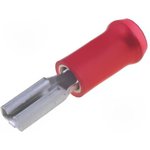165566-1, PIDG Quick Disconnect Terminal 15-22AWG Brass Red RCP 19.8mm Tin Loose