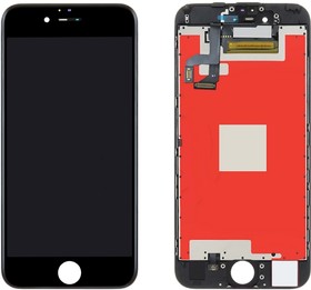 Дисплей (экран) в сборе с тачскрином для iPhone 6S с рамкой черный (Premium SC LCD)