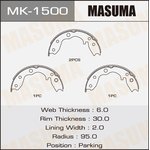 MK-1500, MK-1500_колодки тормозные барабанные!\ Nissan Terrano/Pathfinder 86-95