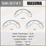 MK-6741, Колодки тормозные барабанные MITSUBISHI L200 06-