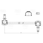 SP1116, Стойка стабилизатора для а/м Mitsubishi ASX (10-)/Outlander (06-) ...