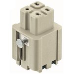09200032734, Heavy Duty Power Connector Insert, 10A, Female, Han A Series, 3 Contacts