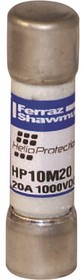 Фото 1/2 HP10M20, 20A Glass Melamine Cartridge Fuse, 10 x 38mm