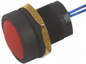 Фото 1/4 49-59112, 49-59 Series Push Button Switch, Momentary, Panel Mount, 16mm Cutout, SPST, Clear LED, 250V ac, IP67