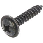 59206, Винт, 100шт, 17мм, сталь, черный, Резьба: 3,9