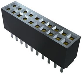 SFMC-125-01-S-D, Headers & Wire Housings .050" Tiger Eye High-Reliability Flexible Pin Count Socket Strip