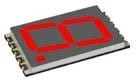 DSM7UA70101, 7-сегментный светодиодный дисплей, ультратонкий SMD, Красный, 20 мА, 2 В, 80 мкд, 1, 17.78 мм