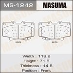MS-1242, Колодки тормозные дисковые