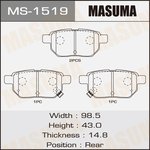 MS-1519, Колодки тормозные дисковые