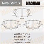 MS-5905, MS-5905_колодки дисковые задние !\ Mazda 6, Mitsubishi Outlander 2.0/2.4i 12