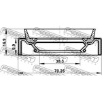 95JAS-40701017L, Сальник привода