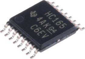 Фото 1/4 SN74HC165PW 8-stage Surface Mount Shift Register HC, 16-Pin TSSOP