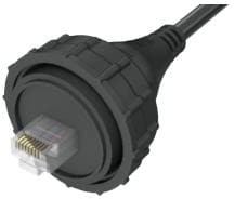 SCPE-G-02.00-S-O-NP, Ethernet Cables / Networking Cables AccliMate IP68 Sealed Circular Ethernet Cable Plug Assembly