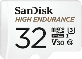 Флеш карта microSD 32GB SanDisk microSDHC Class 10 UHS-I U3 V30 High Endurance Video Monitoring Card | купить в розницу и оптом