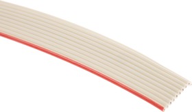 Фото 1/2 09180107001, Harting Flat Ribbon Cable, 10-Way, 1.27mm Pitch, 30m Length