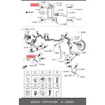 GHP943980, Шланг тормозной передний правый [ORG]