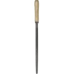 Трехгранный напильник 250 мм, №2, деревянная ручка 40-1-603