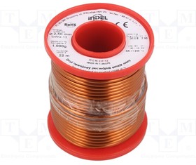 DN2E2,5-1KG, Coil wire; double coated enamelled; 2.5mm; 1kg; -65?200°C