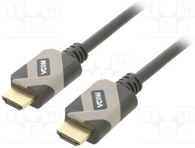 CG805-G-2.0, Cable; HDCP 2.2,HDMI 2.1; HDMI plug,both sides; PVC; 2m; black