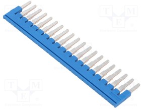 Фото 1/4 3036929, Comb bridge; ways: 20; blue; Width: 5mm; UL94V-0