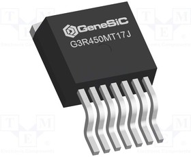 Фото 1/2 G3R450MT17J, Транзистор: N-MOSFET; SiC; полевой; 1,7кВ; 6А; Idm: 16А; 91Вт