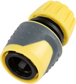 Фото 1/6 62-0218-F, Коннектор для шланга, быстросъемный 1/2" с аквастопом и термопластичной резиной Профи