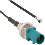095-820-109-20Z, RF Cable Assemblies FKRA(M)-AMC(M)1.37MM 7.87 Str Blkhd Plug