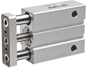 MGJ10-10, Pneumatic Guided Cylinder - 10mm Bore, 10mm Stroke, MGJ Series, Double Acting