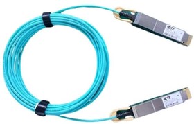 Фото 1/2 2368652-5, Fiber Optic Cable Assemblies QSFP-DD-QSFP-DD, AOC 10m Length