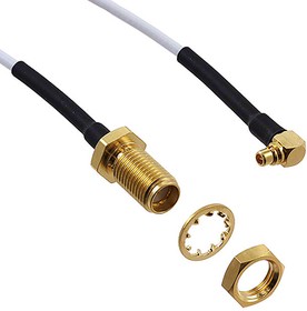 Фото 1/2 415-0072-012, 415 Series Male MMCX to Female SMA Coaxial Cable, 304.8mm, RG178 Coaxial, Terminated