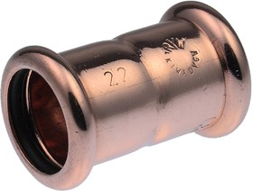 38020, Copper Pipe Fitting, Push Fit Straight Coupler for 22mm pipe