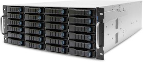 Фото 1/8 Серверная платформа AIC Storage Server 4U XP1-S401VG02 noCPU(2)2nd Gen Xeon Scalable/TDP 140W/ no DIMM(12)/ 24x3,5''+ 2x2,5''/ 2x10GB SFP+/