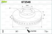 672548, Тормозной диск AUDI A6 III FR