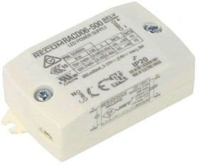 RACD06-500, LED Power Supplies 6W 3-14V OUT LED DR